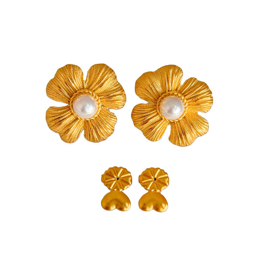 Fleur Pearl Earrings